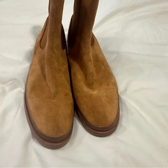 NEW Vince Cecyl Suede Boot Tan size 8 reg $450 - Picture 7 of 11